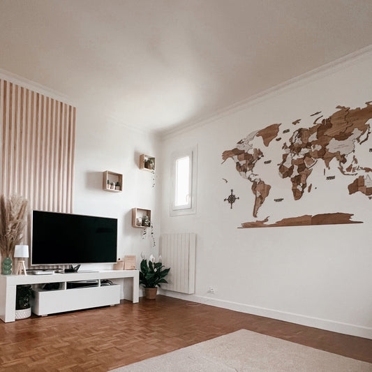Votre carte du monde XXL 3D