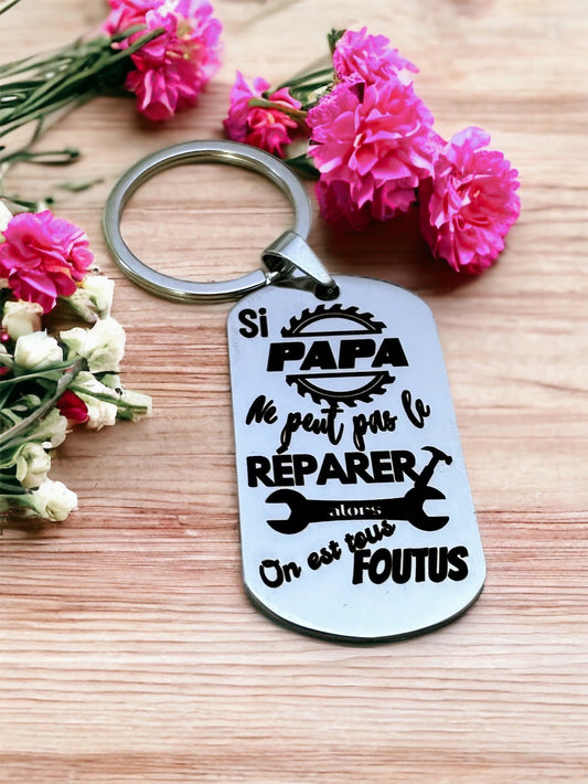 Thème bricolage - Porte clé acier