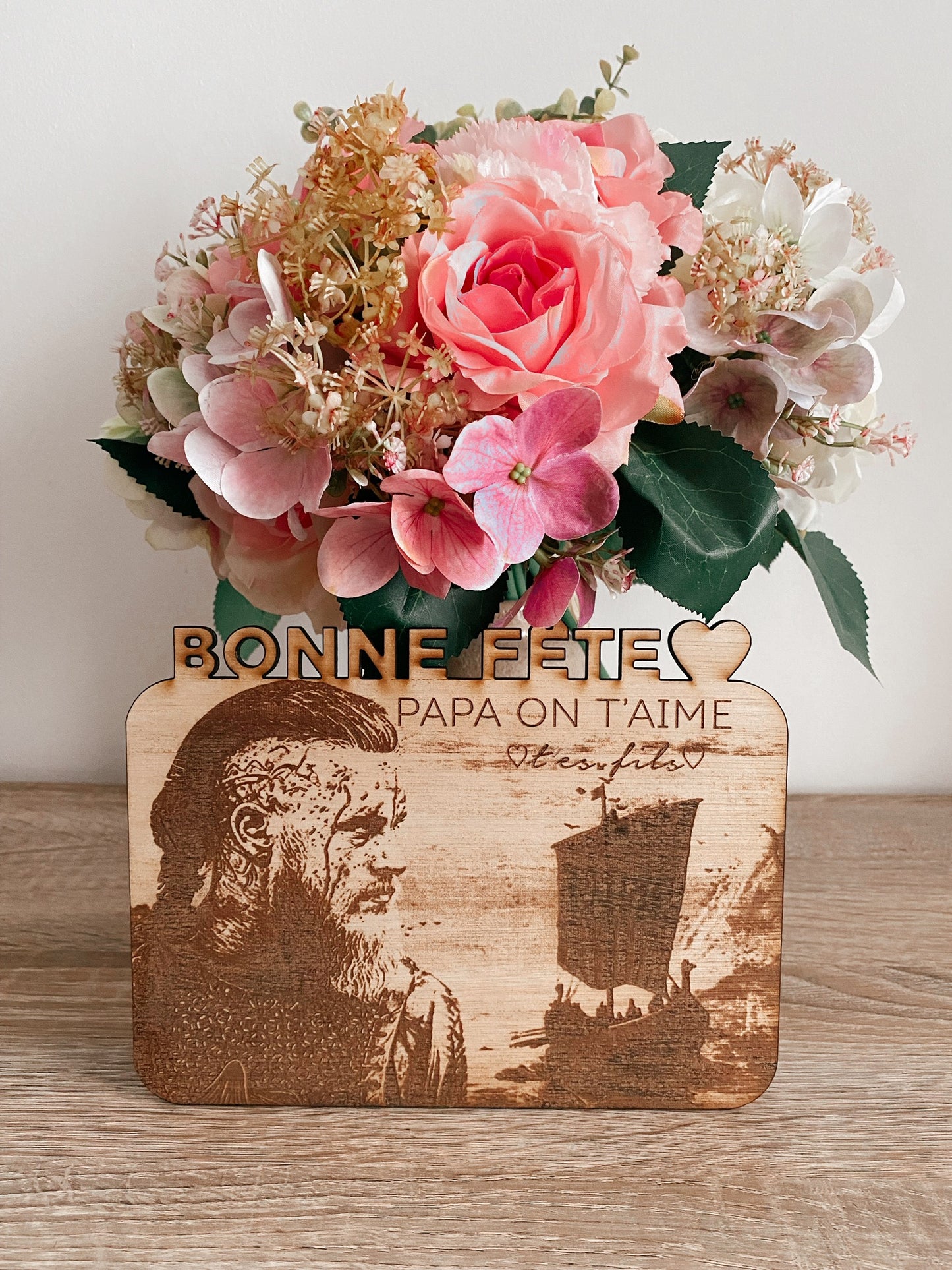 Gravure photo sur bois, Taille M (15x20cm)