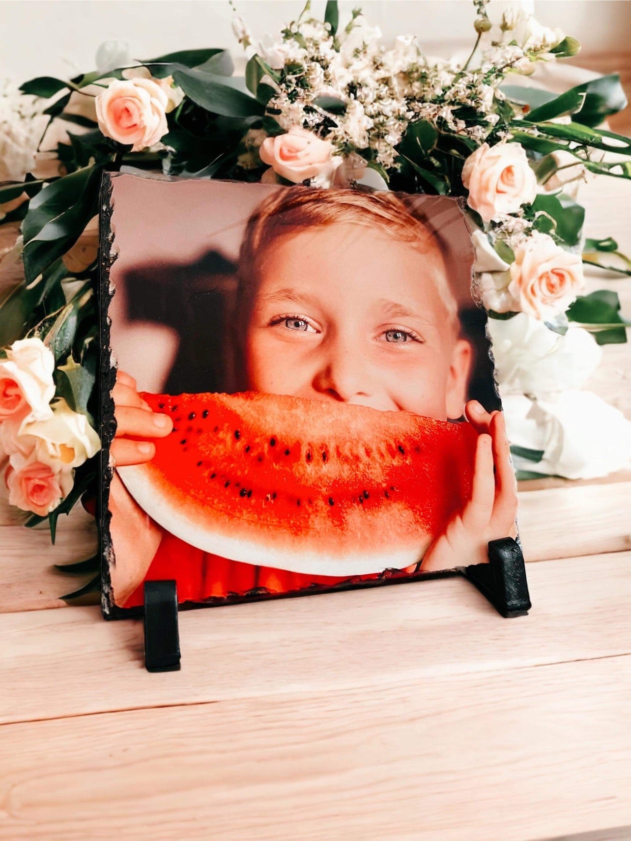 Photo sur Ardoise - Taille M - 20x20cm