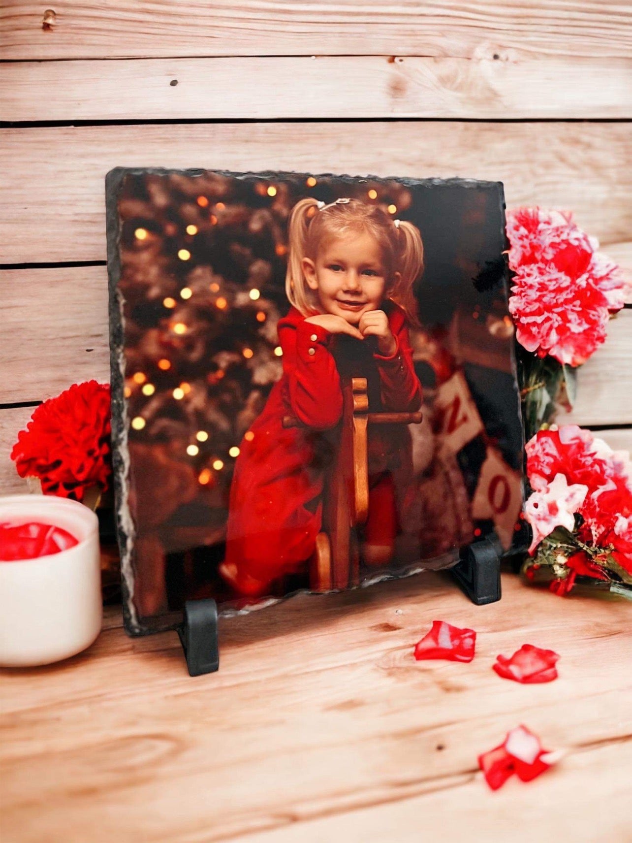 Photo sur Ardoise - Taille M - 20x20cm