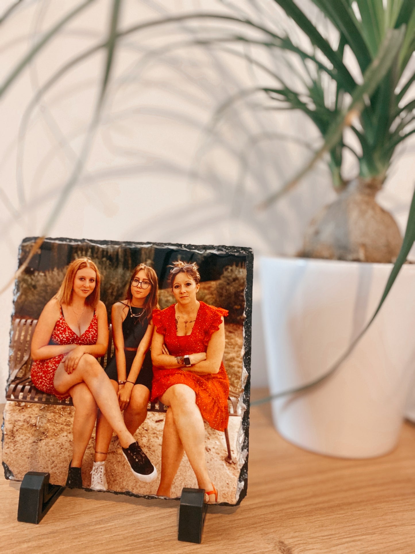 Photo sur Ardoise - Taille S - 15x15cm