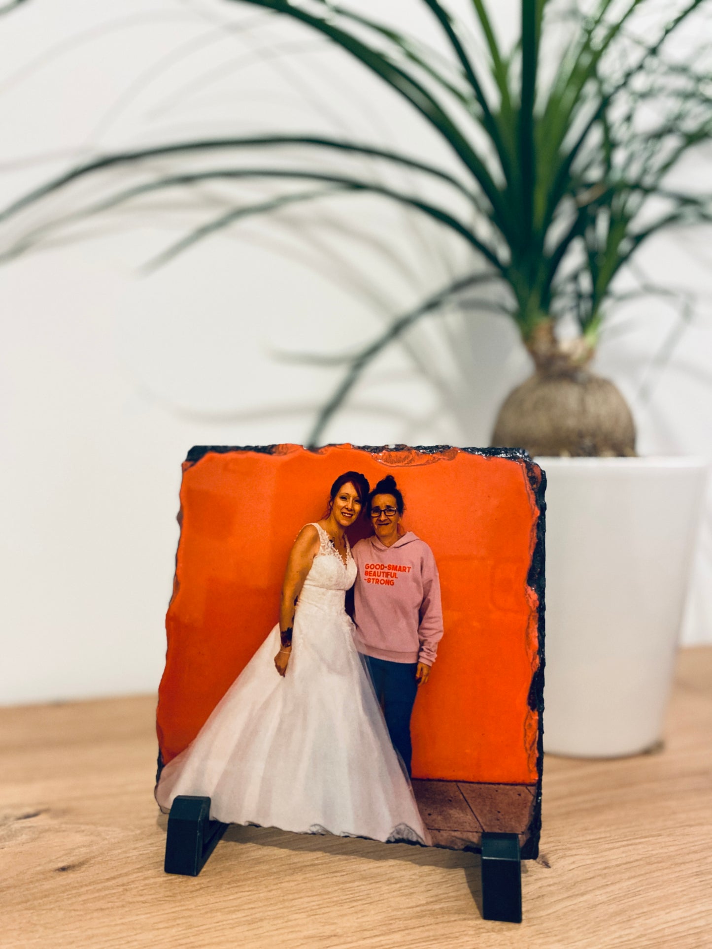 Photo sur Ardoise - Taille S - 15x15cm