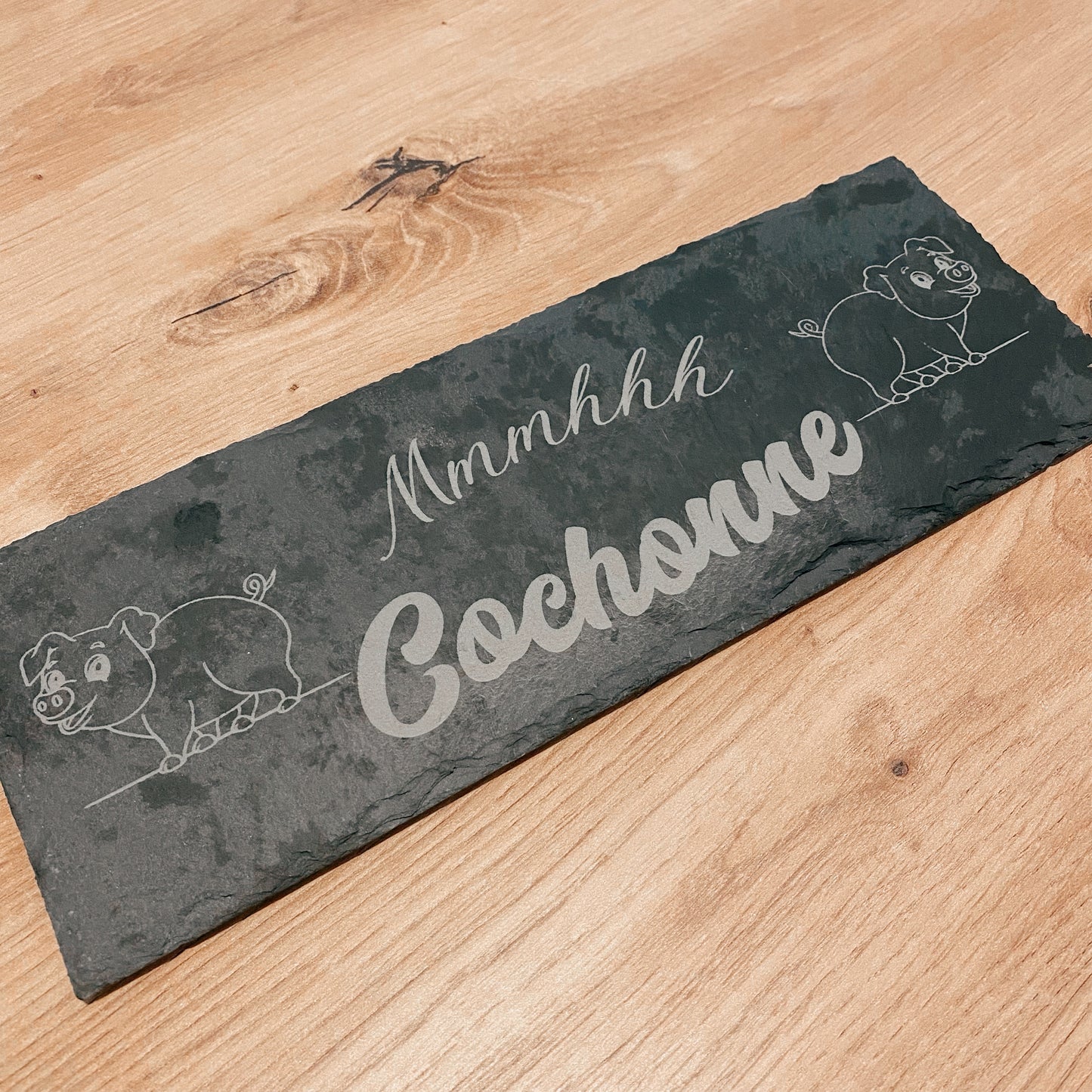 Planche ardoise saucisson