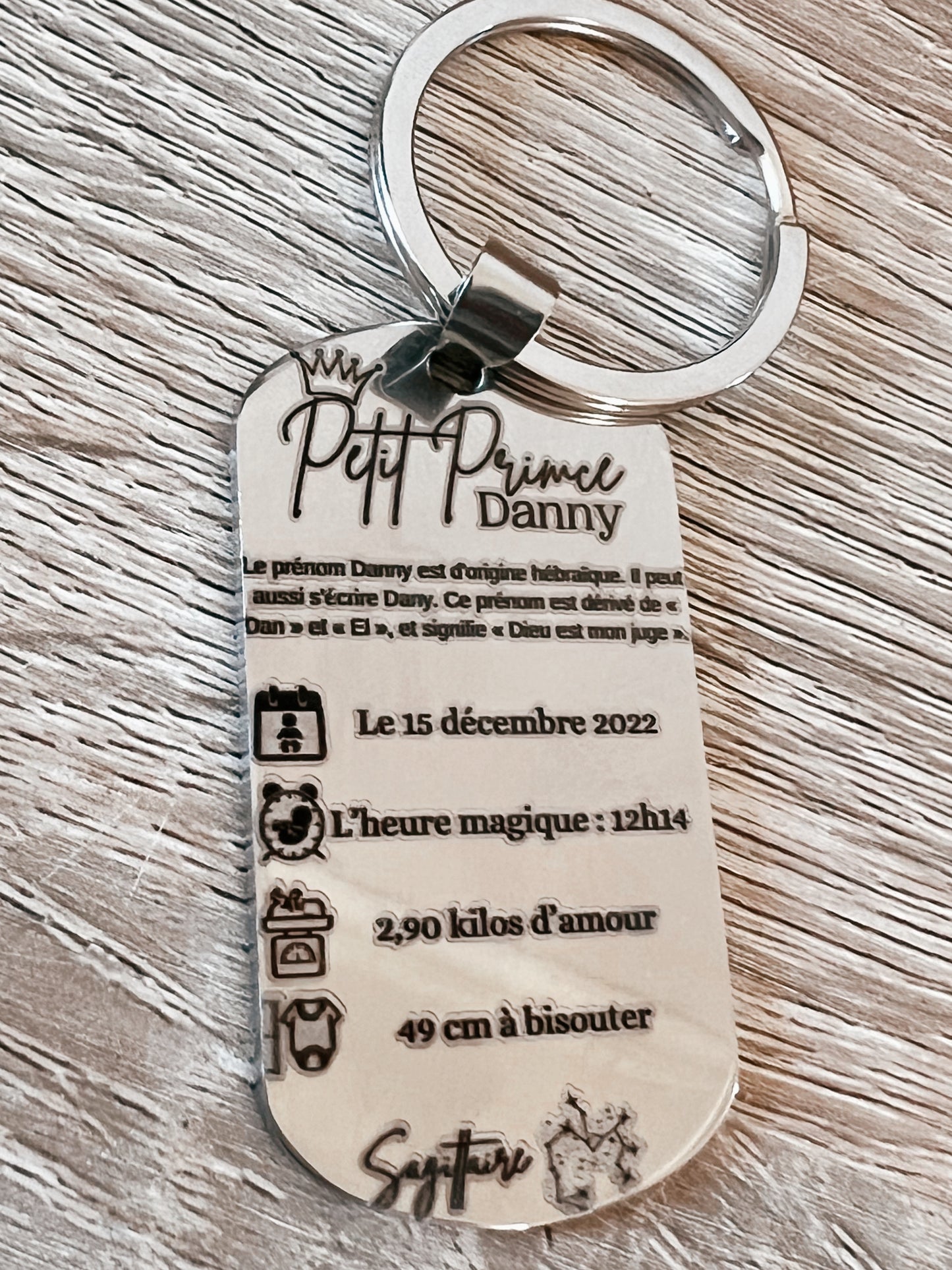 Naissance, Prince & Princesse - Porte-clé Acier -