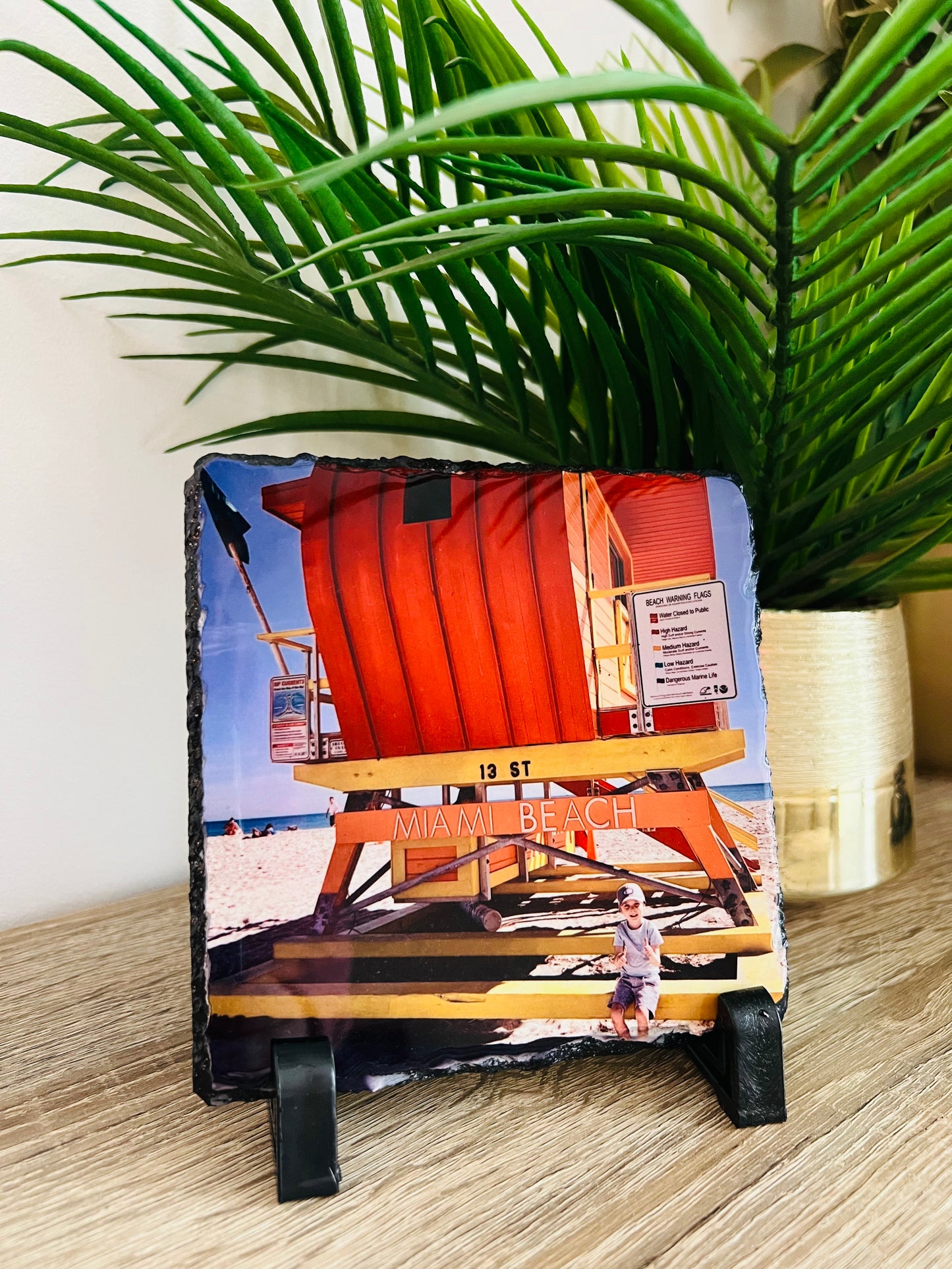 Photo sur Ardoise - Taille S - 15x15cm