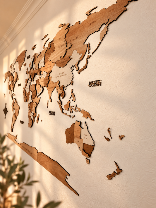 Votre carte du monde XXL 3D
