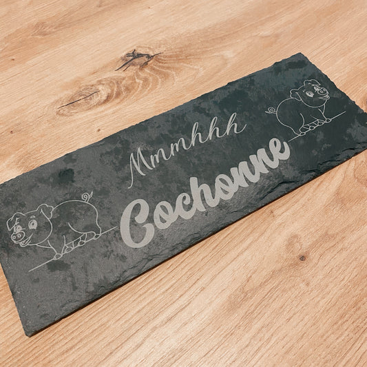 Planche ardoise saucisson